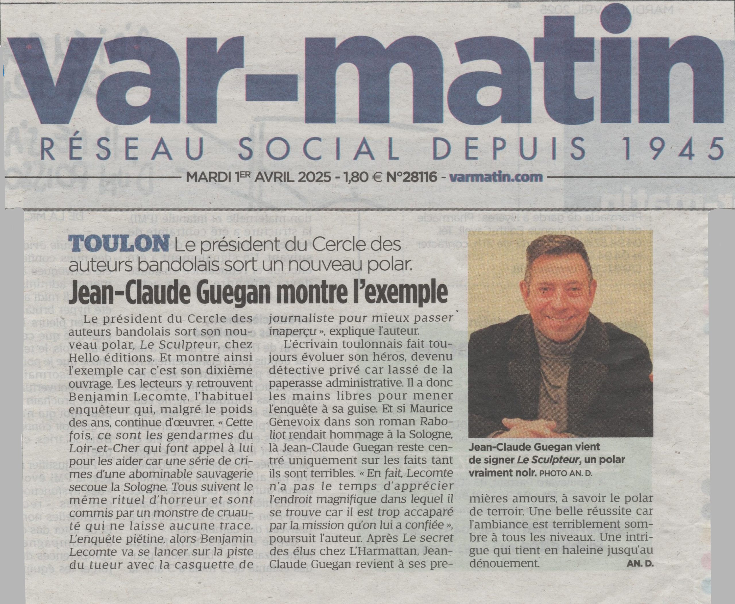 Article VAR MATIN du 1er avril 2025