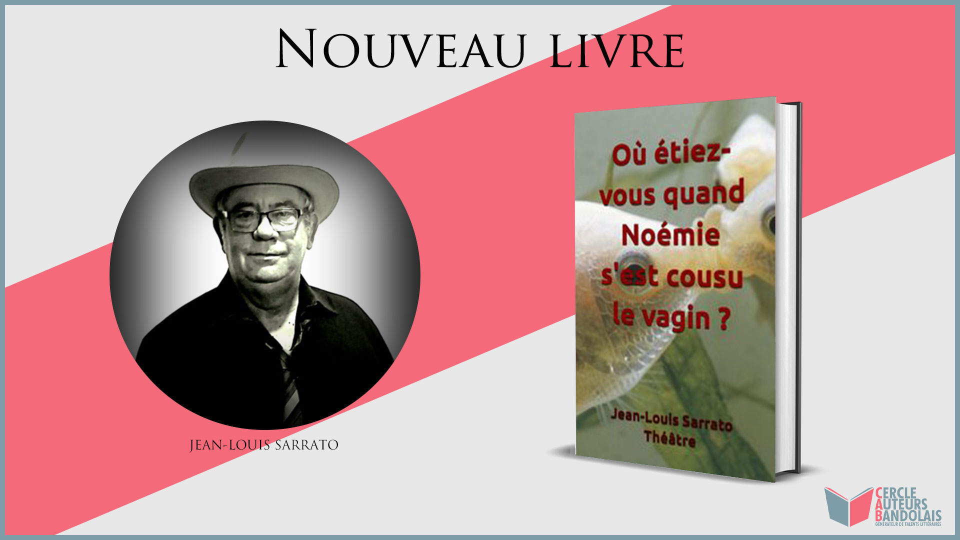 « Où étiez-vous quand Noémie s’est cousu le vagin ? » : Le nouveau livre de Jean-Louis Sarrato