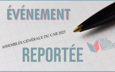 Assemblée générale du CAB 2023 reportée